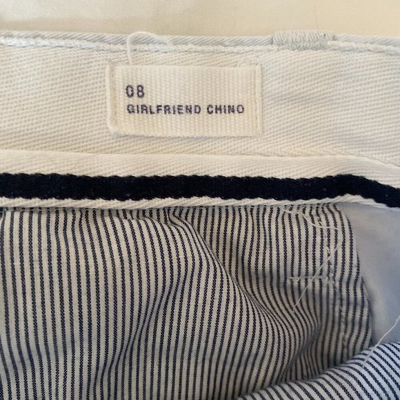 Gap Powder Blue White Floral Chino Capri Pants - Picture 7 of 9